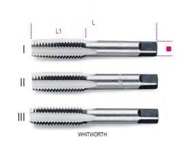 Serie di 3 maschi a mano passo Whitworth  art. 430ASW