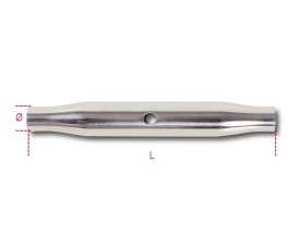 Canaule a tubo inox art. 8201T