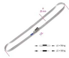 Sistema di legatura ad anello con mini cricchetto AISI 304 art. 8297C