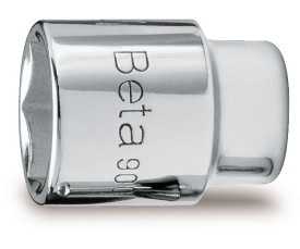 Chiavi a bussola con attacco quadro femmina 1/4" bocca esagonale cromate art. 900AS