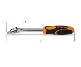 Quadro maschio 1/4" snodato con impugnatura art. 900/35A