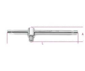 Quadro maschio 1/4" con spina scorrevole cromato art. 900/42