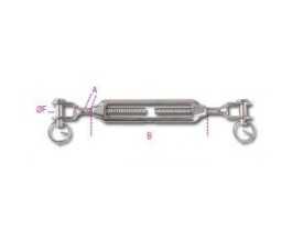 Tenditore a due forcelle inox AISI 316 8209
