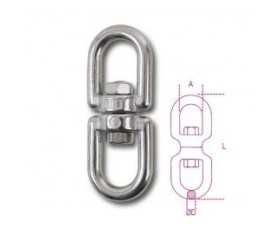 Girelli a due occhi inox AISI 316 8272