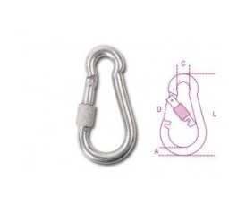 Moschettoni con ghiera inox AISI 316 8274G