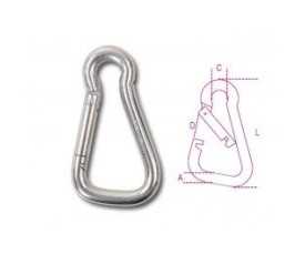 Moschettoni asimmetrici inox AISI 316 8276