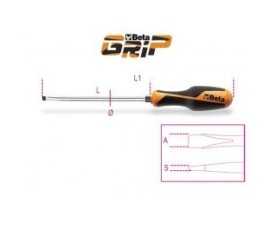 Cacciaviti piatti con esagono di manovra Beta Grip 1260E
